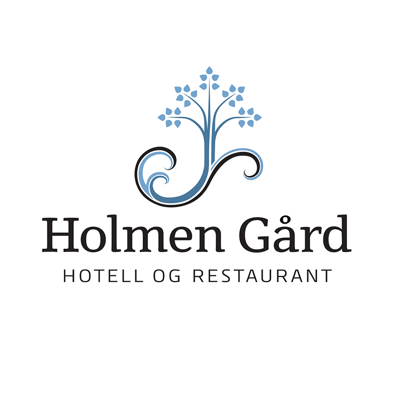 Holmen Gård logo.