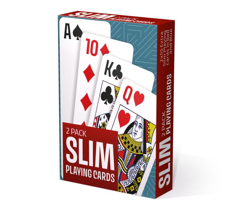 SLIM kortstokk 2-pack