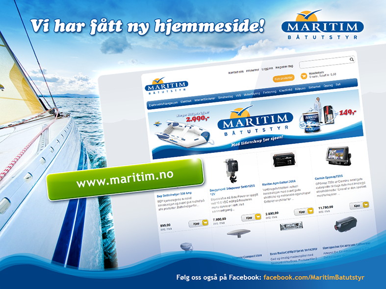 Maritim web annonse.