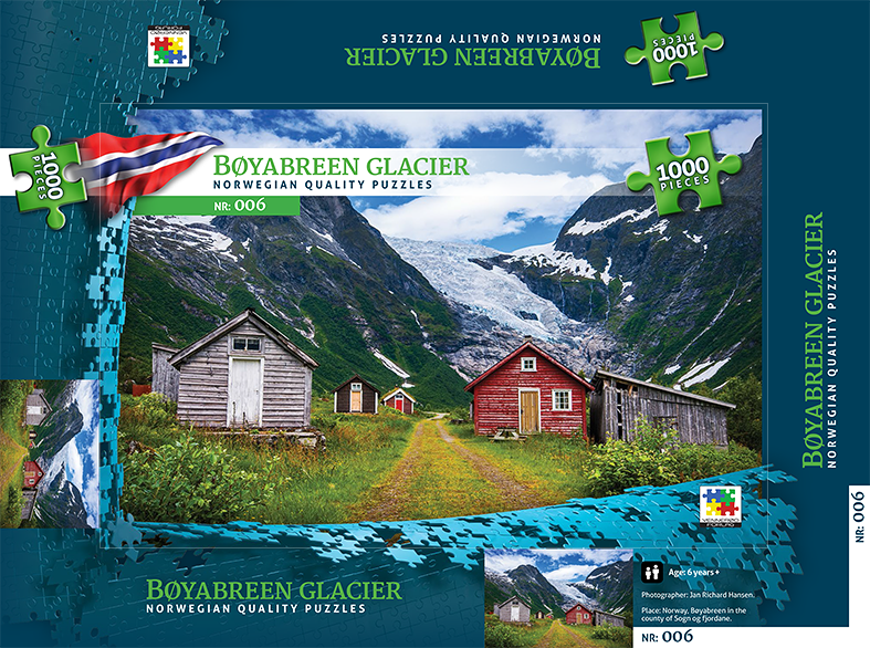 Bøybreen glacier puzzle box 1.