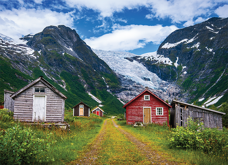 Bøyabreen glacier puzzle picture.