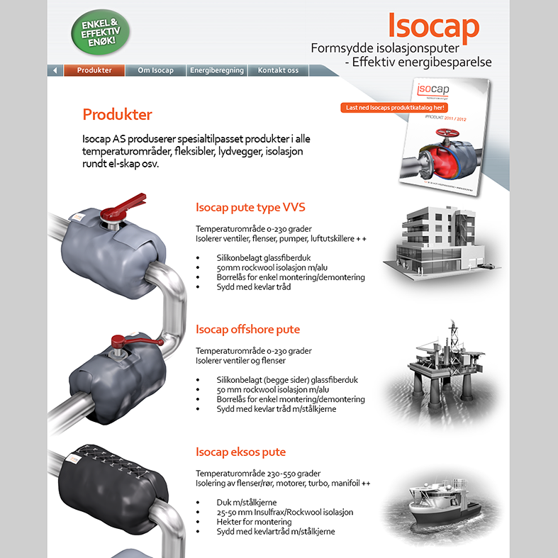 Isocap websider.